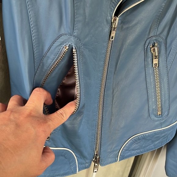 Schyia Leather Jacket size 36 - Picture 8 of 14